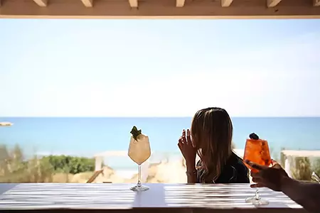 Vista mare dal bar Harundo mobile